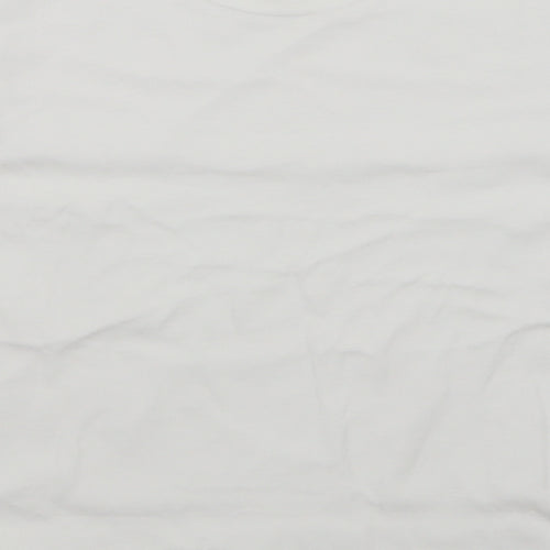 JERZEES Girls White   Basic T-Shirt Size 7-8 Years
