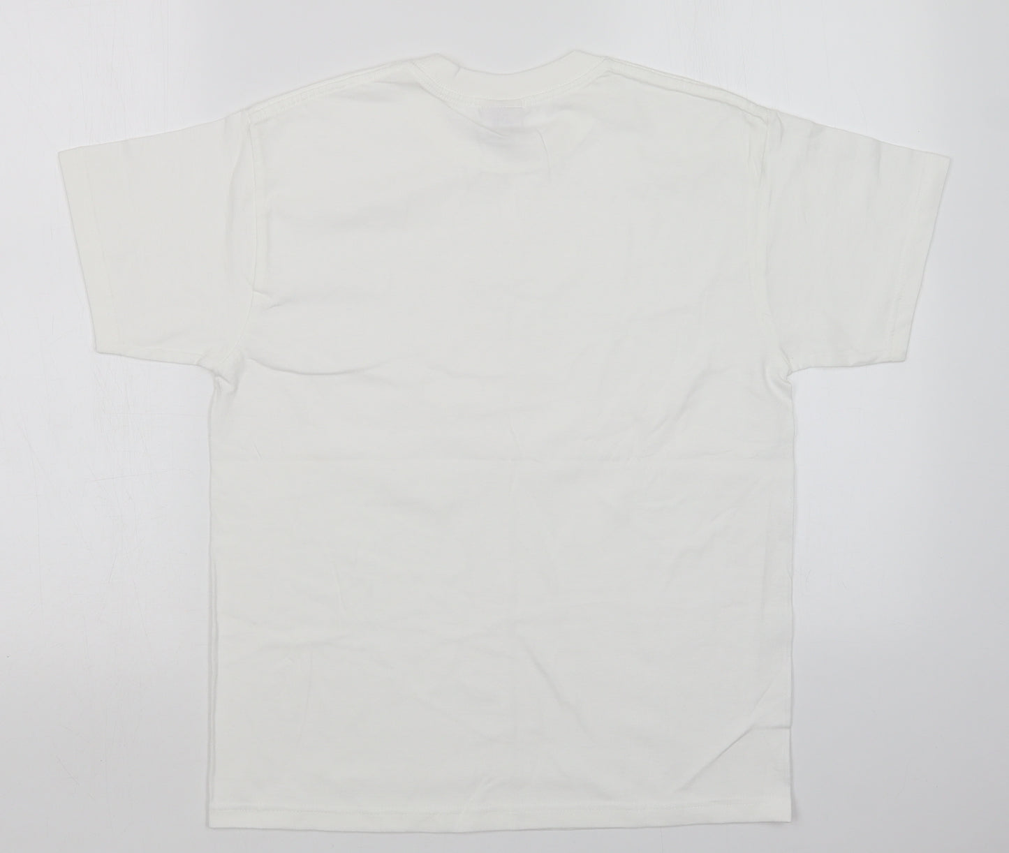JERZEES Boys White   Basic T-Shirt Size 11-12 Years