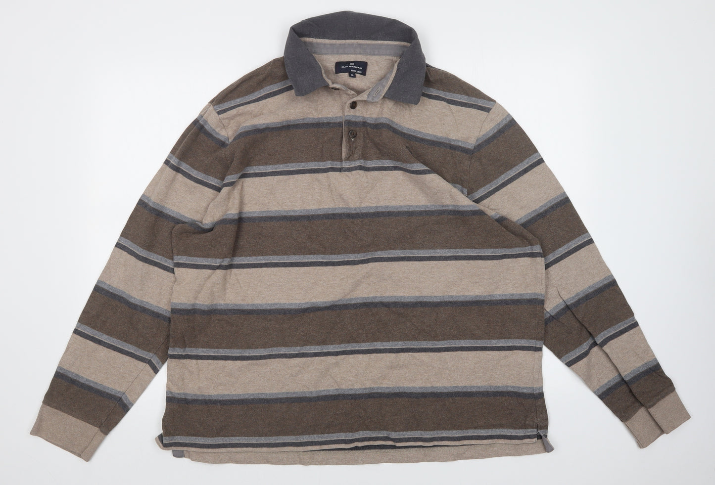 Blue Harbour Mens Multicoloured Striped   Polo Size XL