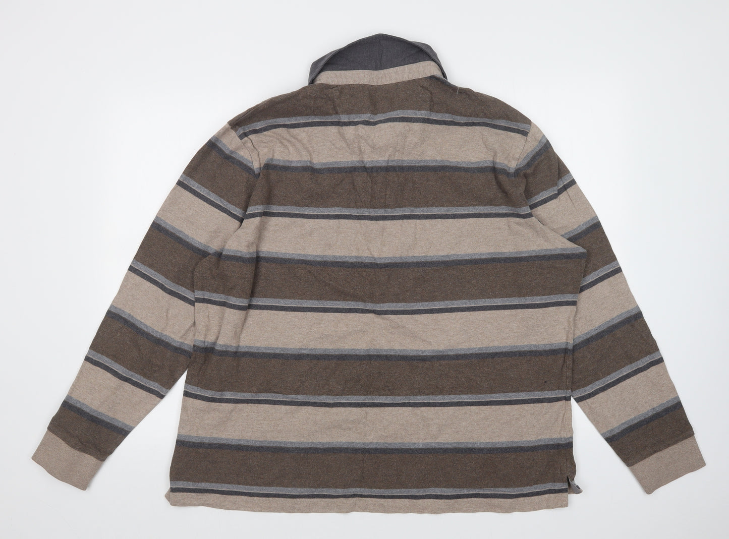 Blue Harbour Mens Multicoloured Striped   Polo Size XL