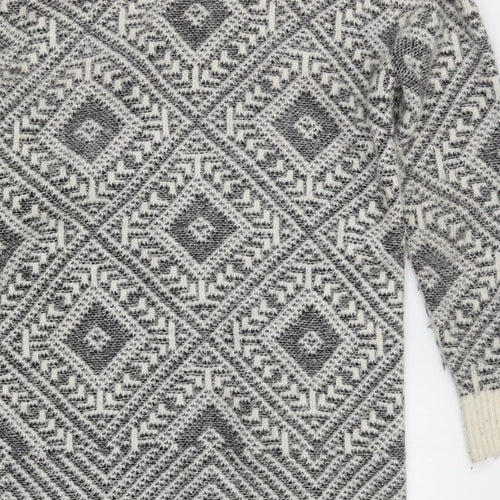 M&S Womens Multicoloured Argyle/Diamond  Cardigan Jumper Size 10