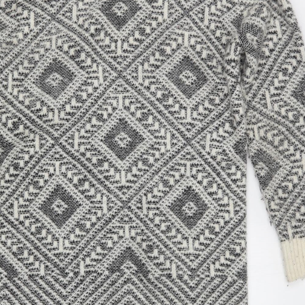 M&S Womens Multicoloured Argyle/Diamond  Cardigan Jumper Size 10