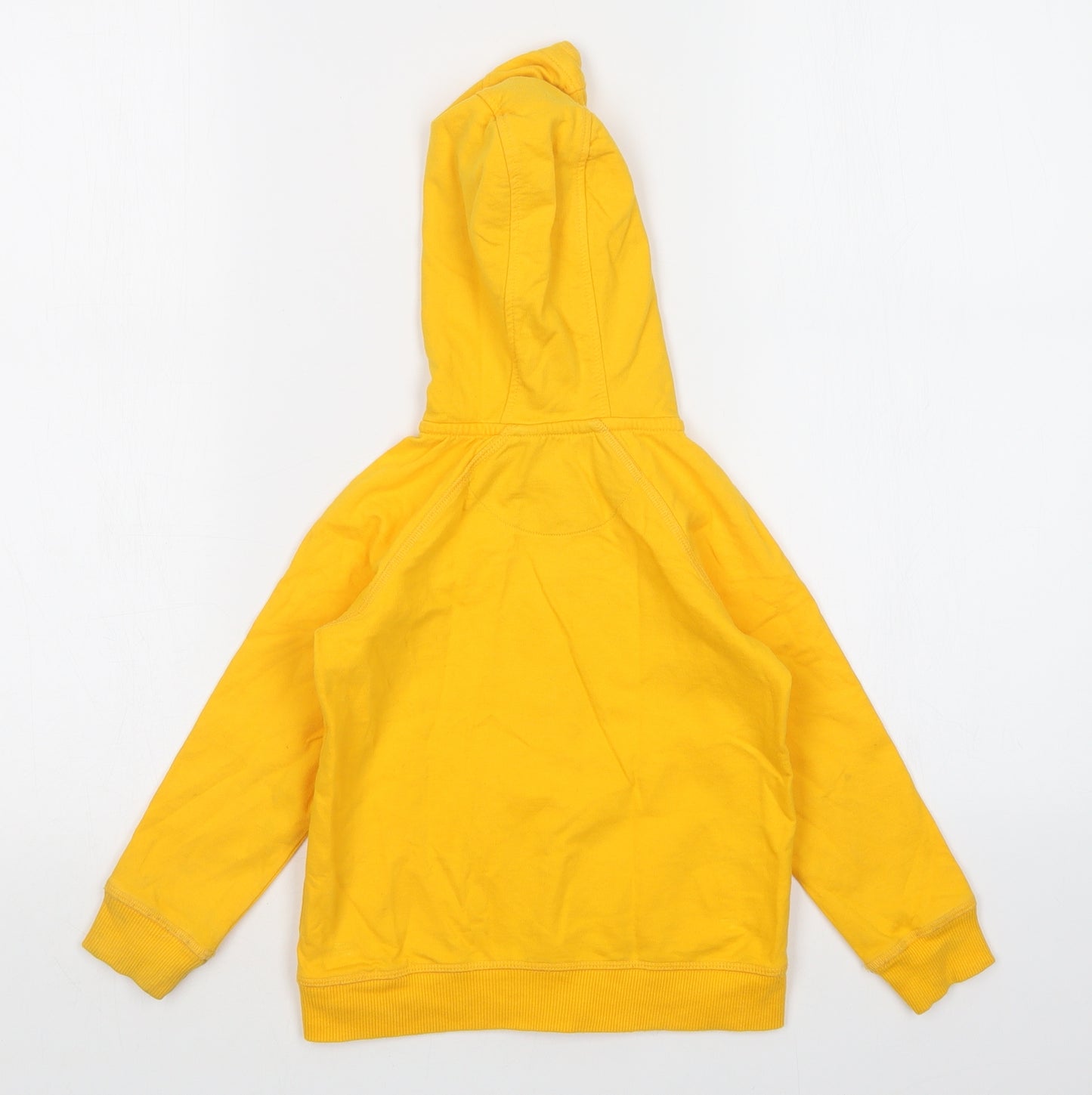 John Lewis Boys Yellow   Full Zip Hoodie Size 4 Years