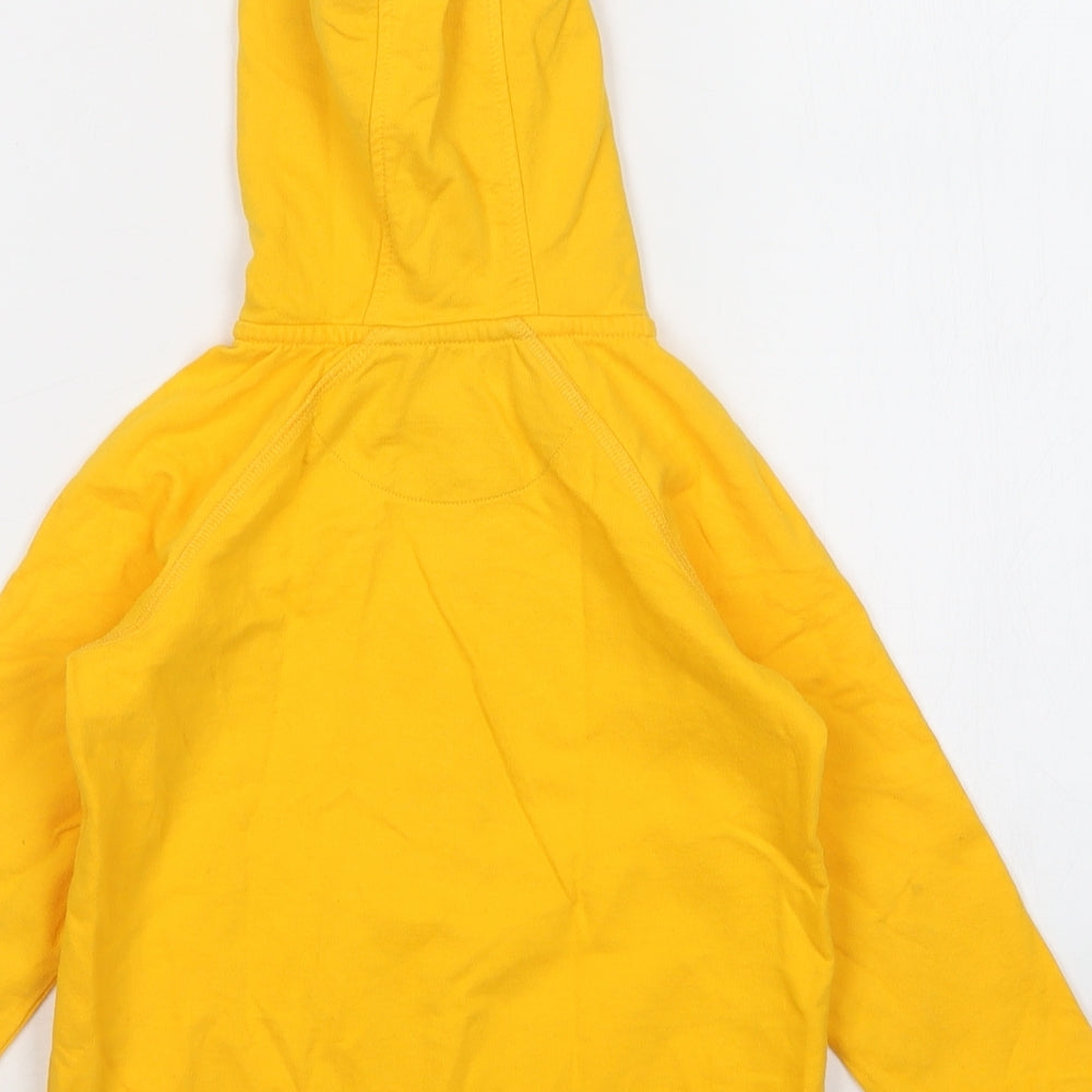 John Lewis Boys Yellow   Full Zip Hoodie Size 4 Years