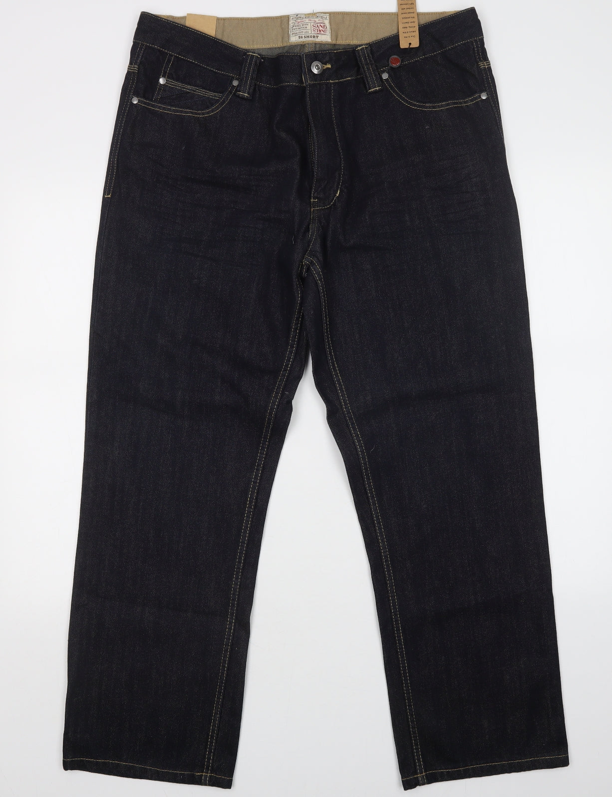 M&Co Mens Blue   Straight Jeans Size 36 L29 in