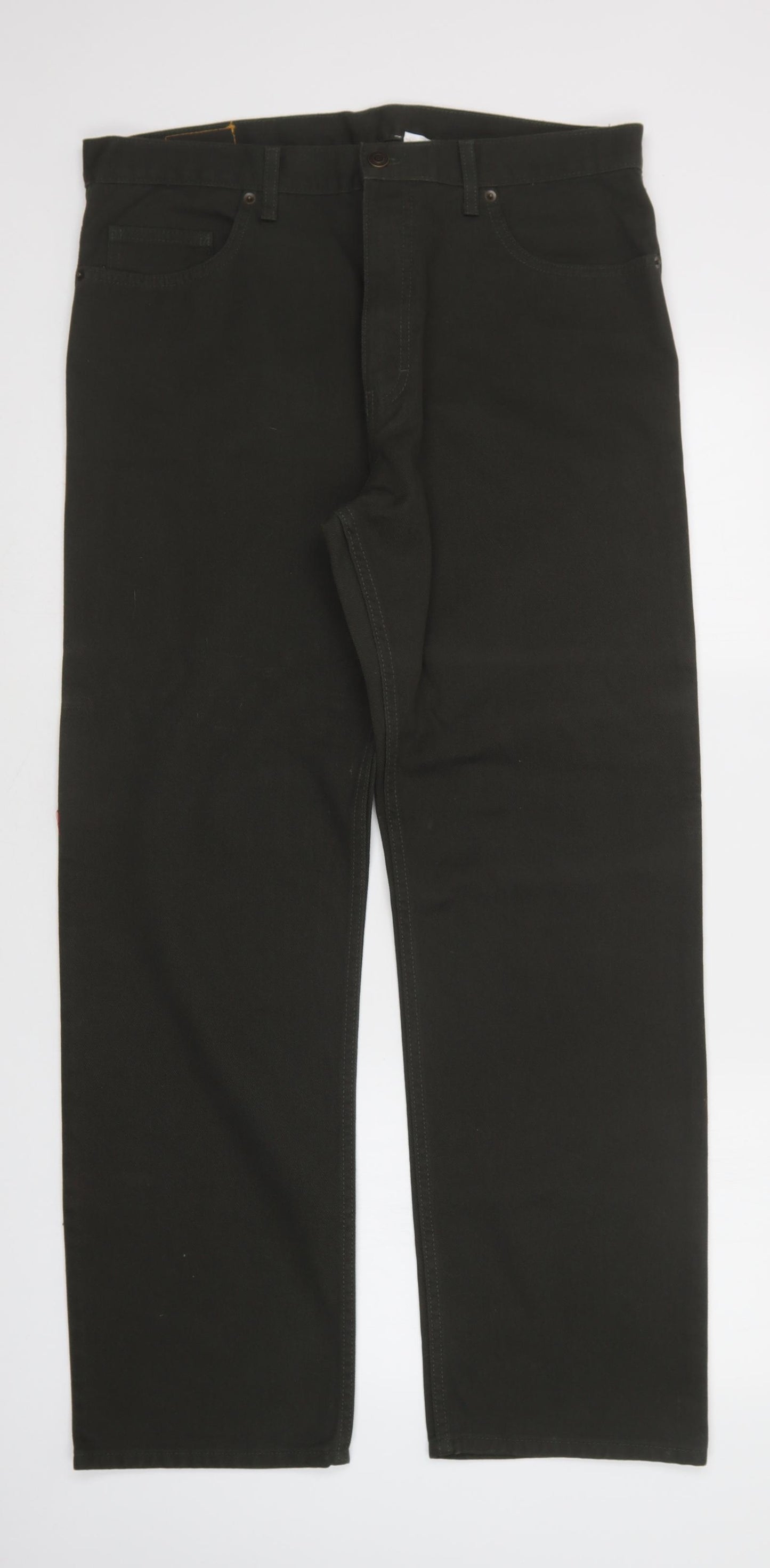 Preworn Mens Green   Straight Jeans Size 36 L31 in