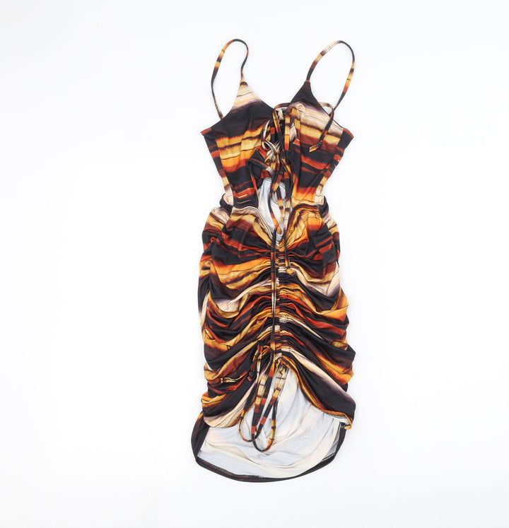 PRETTYLITTLETHING Womens Black   Pencil Dress  Size 4
