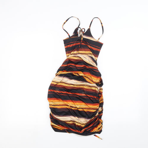 PRETTYLITTLETHING Womens Black   Pencil Dress  Size 4