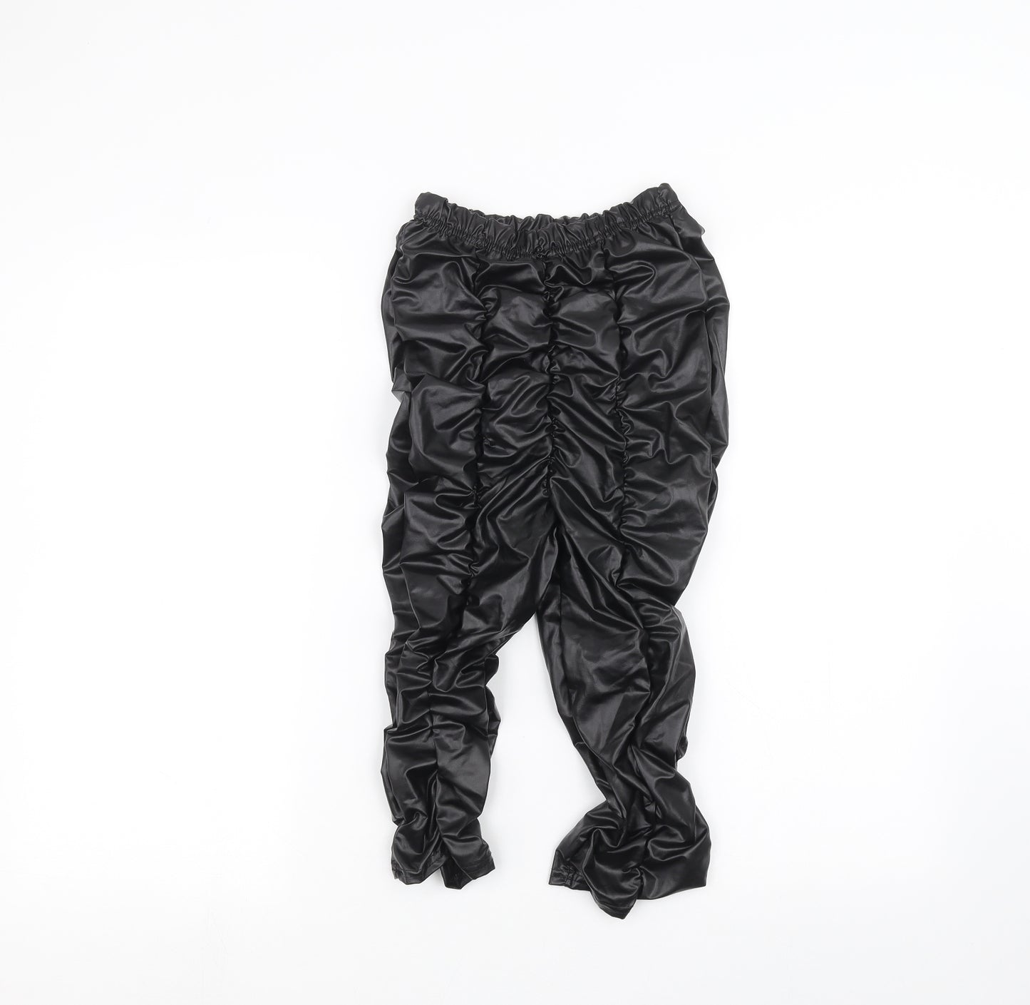 PRETTYLITTLETHING Womens Black   Trousers  Size 4 L20 in