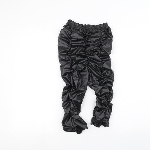 PRETTYLITTLETHING Womens Black   Trousers  Size 4 L20 in