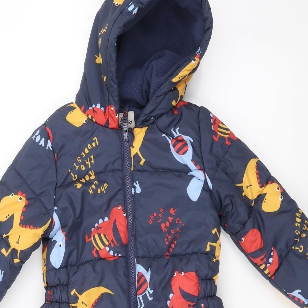 NEXT Boys Blue   Puffer Jacket Snowsuit Size 2-3 Years