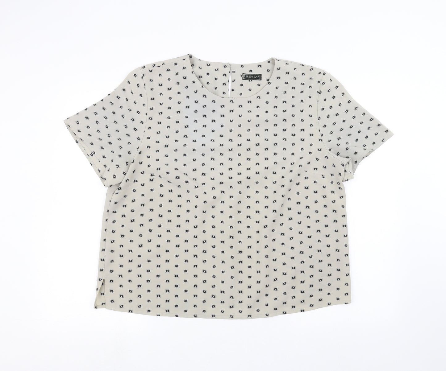Debinhams Womens Grey   Basic Blouse Size 16