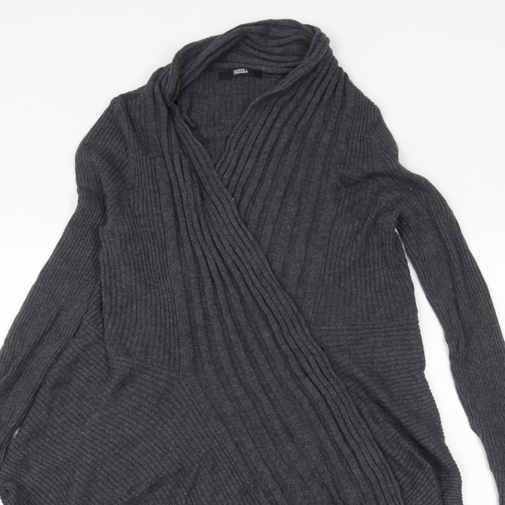 Marks and Spencer Womens Black   Cardigan Jumper Size 14