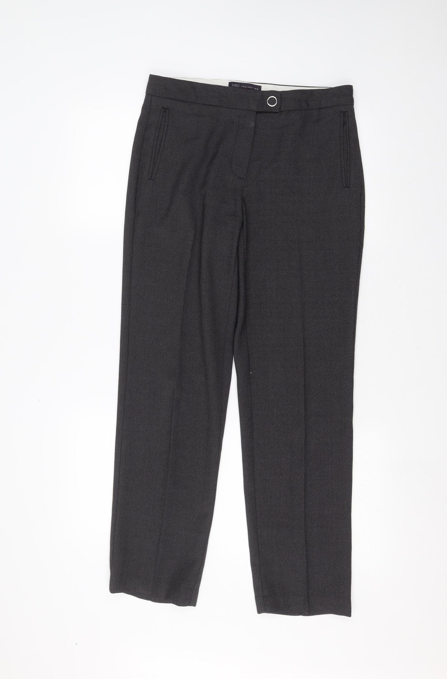 Marks and Spencer Womens Black   Trousers  Size 10 L25 in