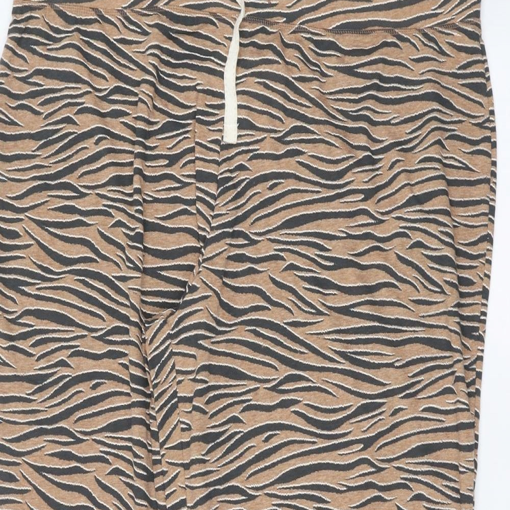 Marks and Spencer Womens Orange Animal Print  Jogger Leggings Size 22 L27 in