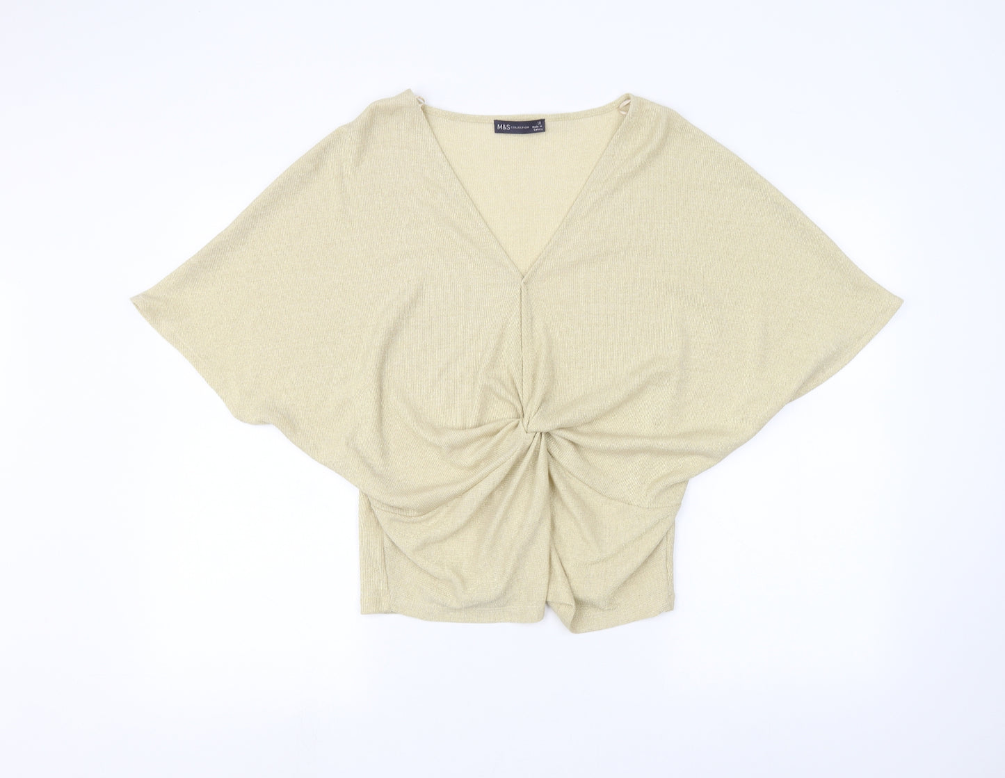 Marks and Spencer Womens Gold   Basic Blouse Size 18