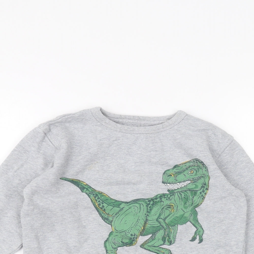 John Lewis Boys Grey   Pullover Jumper Size 7 Years