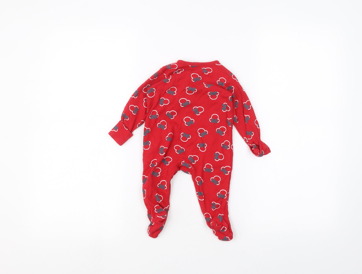 George Baby Red   Coverall One-Piece Size 3-6 Months
