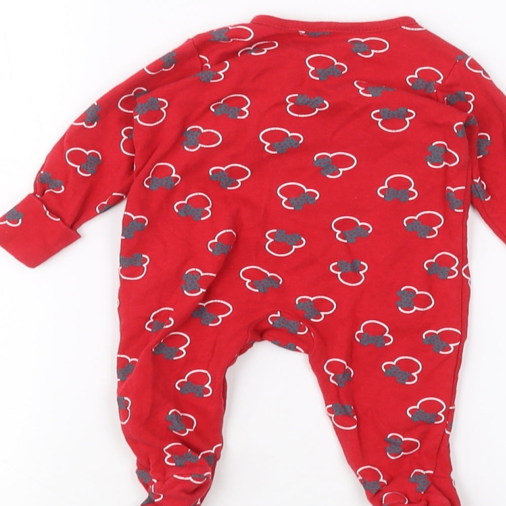 George Baby Red   Coverall One-Piece Size 3-6 Months