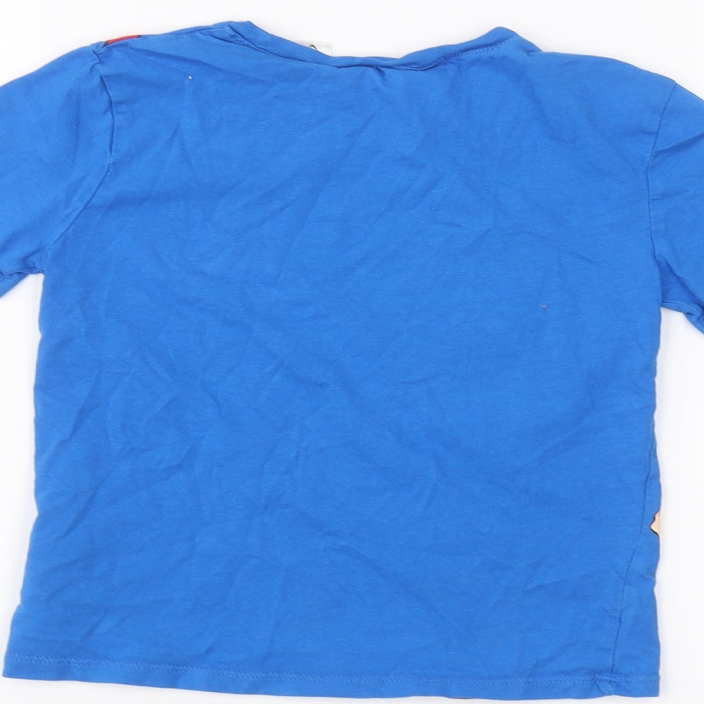H&M Boys Blue   Basic T-Shirt Size 5-6 Years  - Superman