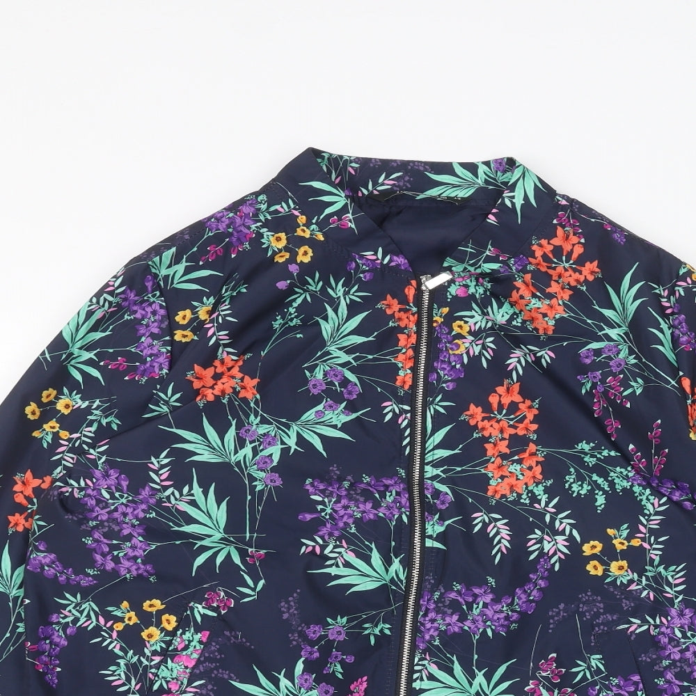 Bonmarché Womens Blue Floral  Jacket  Size 12
