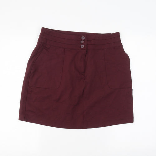 Marks and Spencer Womens Red   A-Line Skirt Size 14