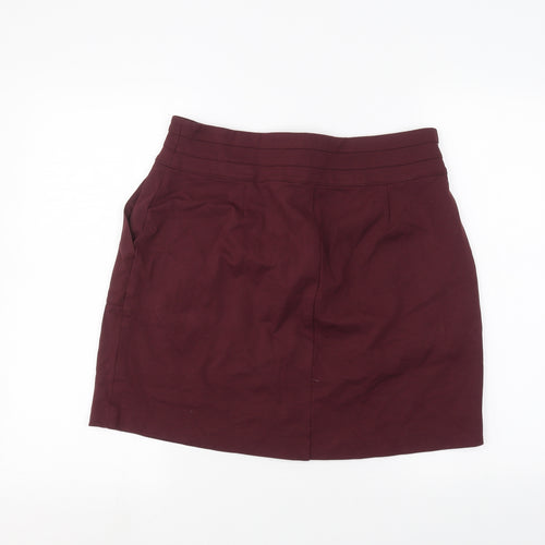 Marks and Spencer Womens Red   A-Line Skirt Size 14