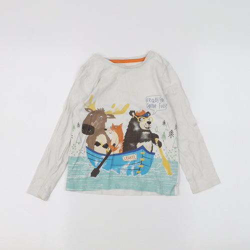 Nutmeg Boys White   Basic T-Shirt Size 4 Years