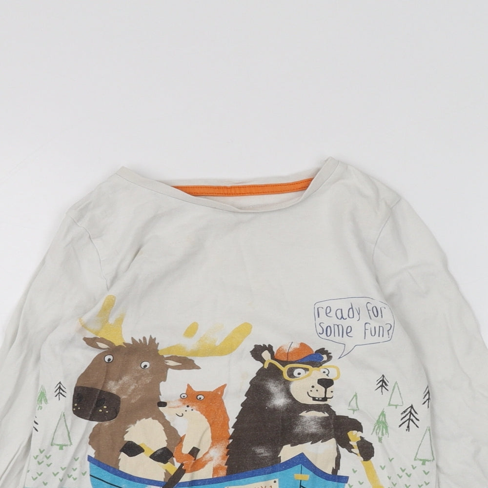 Nutmeg Boys White   Basic T-Shirt Size 4 Years