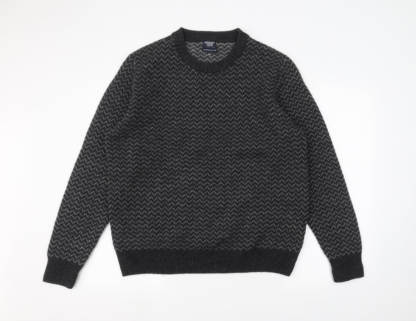 Boston crew Mens Black   Pullover Jumper Size L