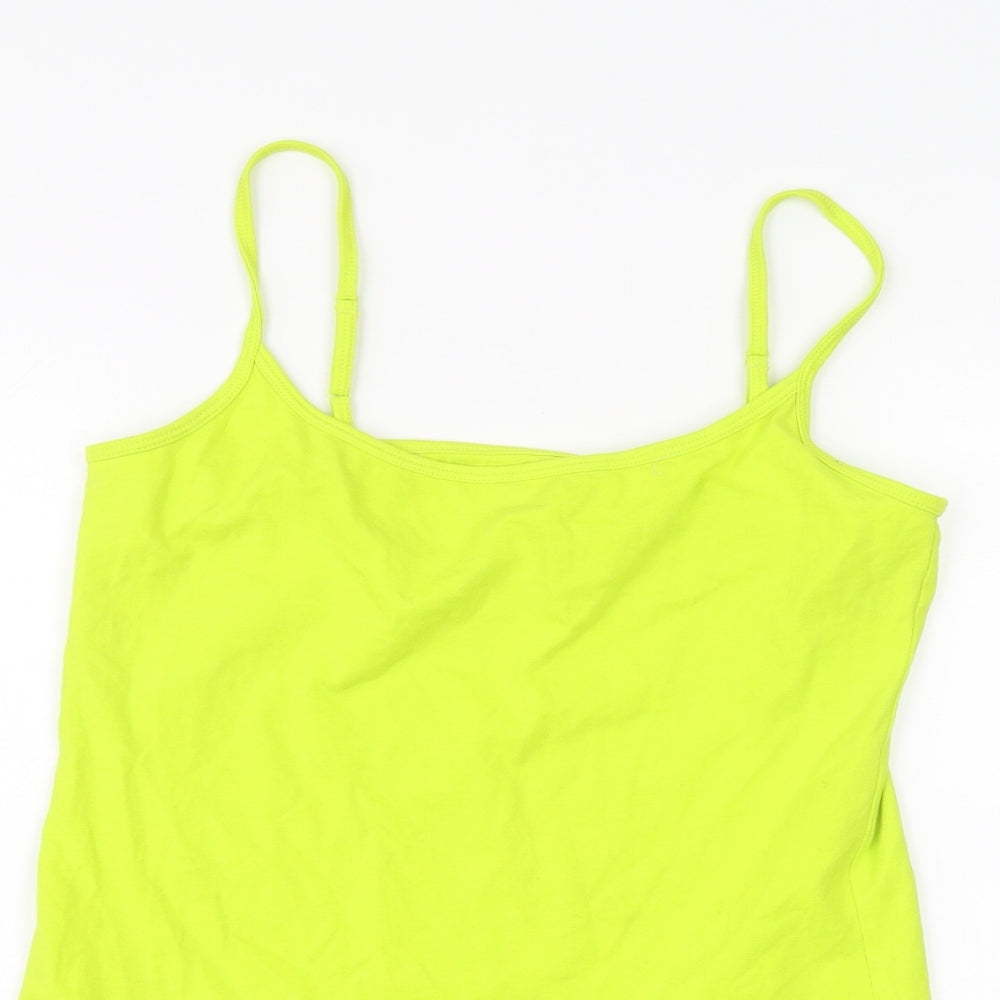 Papaya Womens Yellow   Basic T-Shirt Size 14