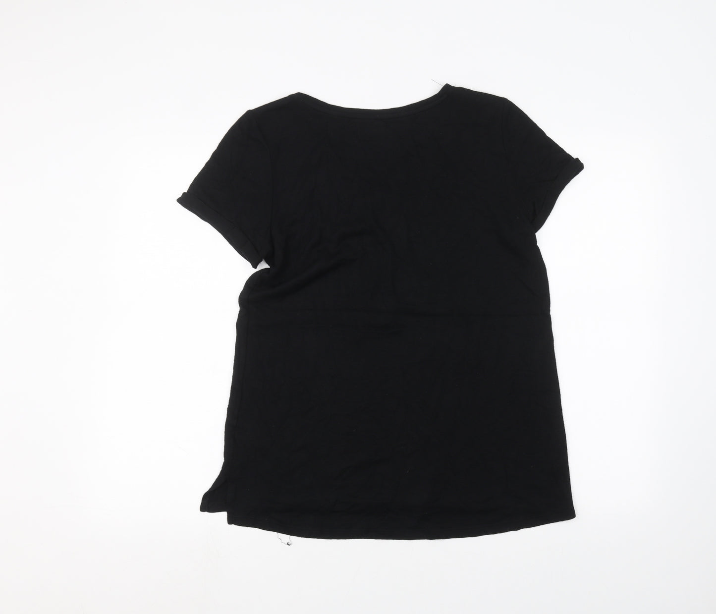 Papaya Womens Black   Basic T-Shirt Size S