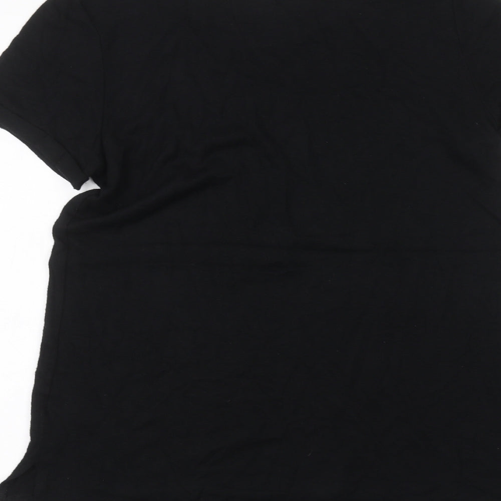 Papaya Womens Black   Basic T-Shirt Size S