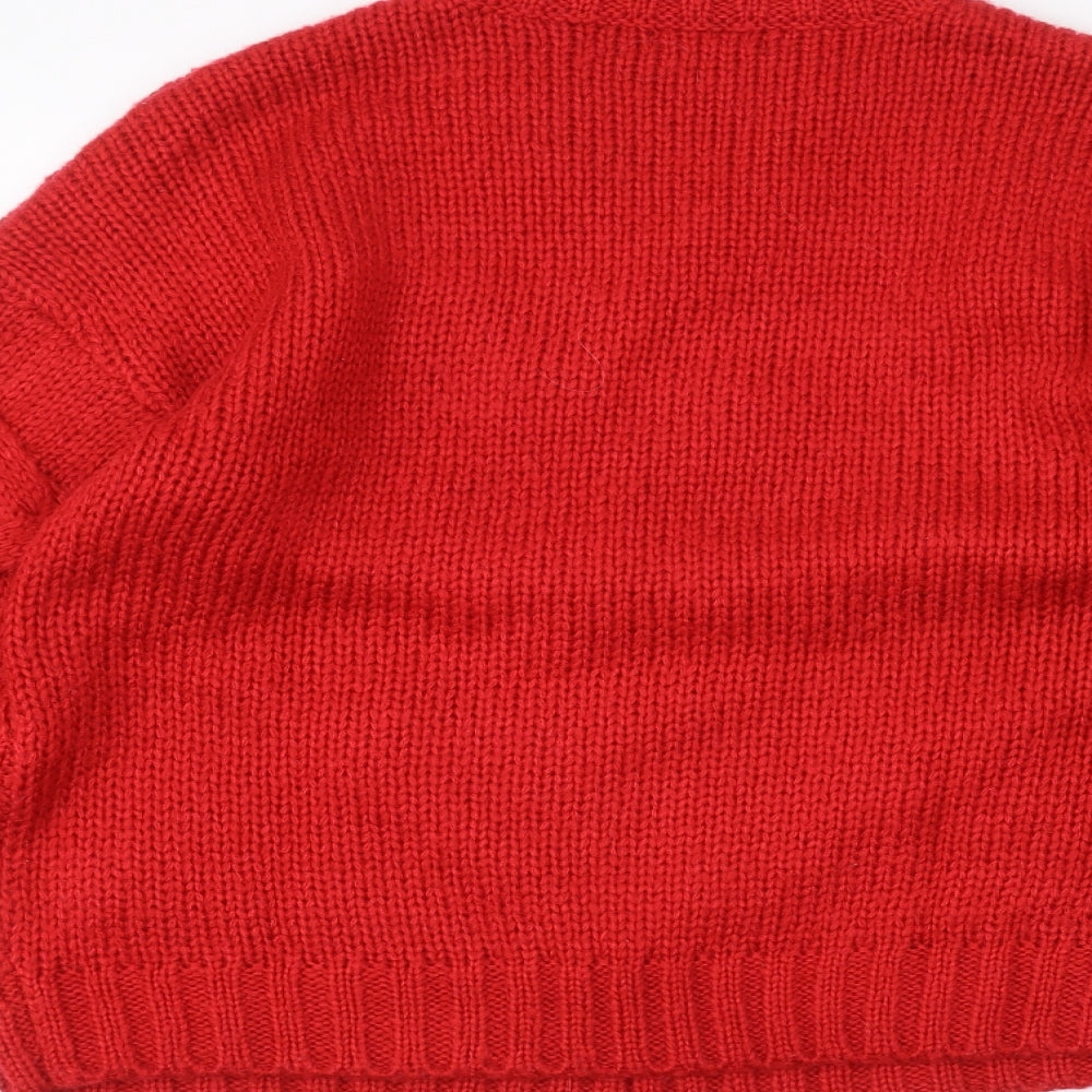 Boohoo Womens Red   Pullover Jumper Size M