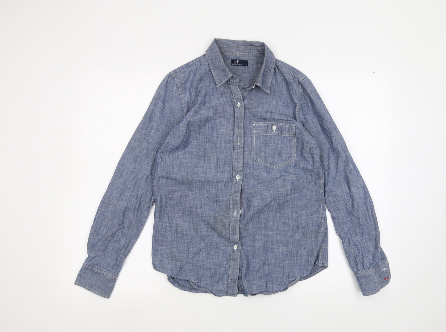 Gap Mens Blue    Dress Shirt Size M