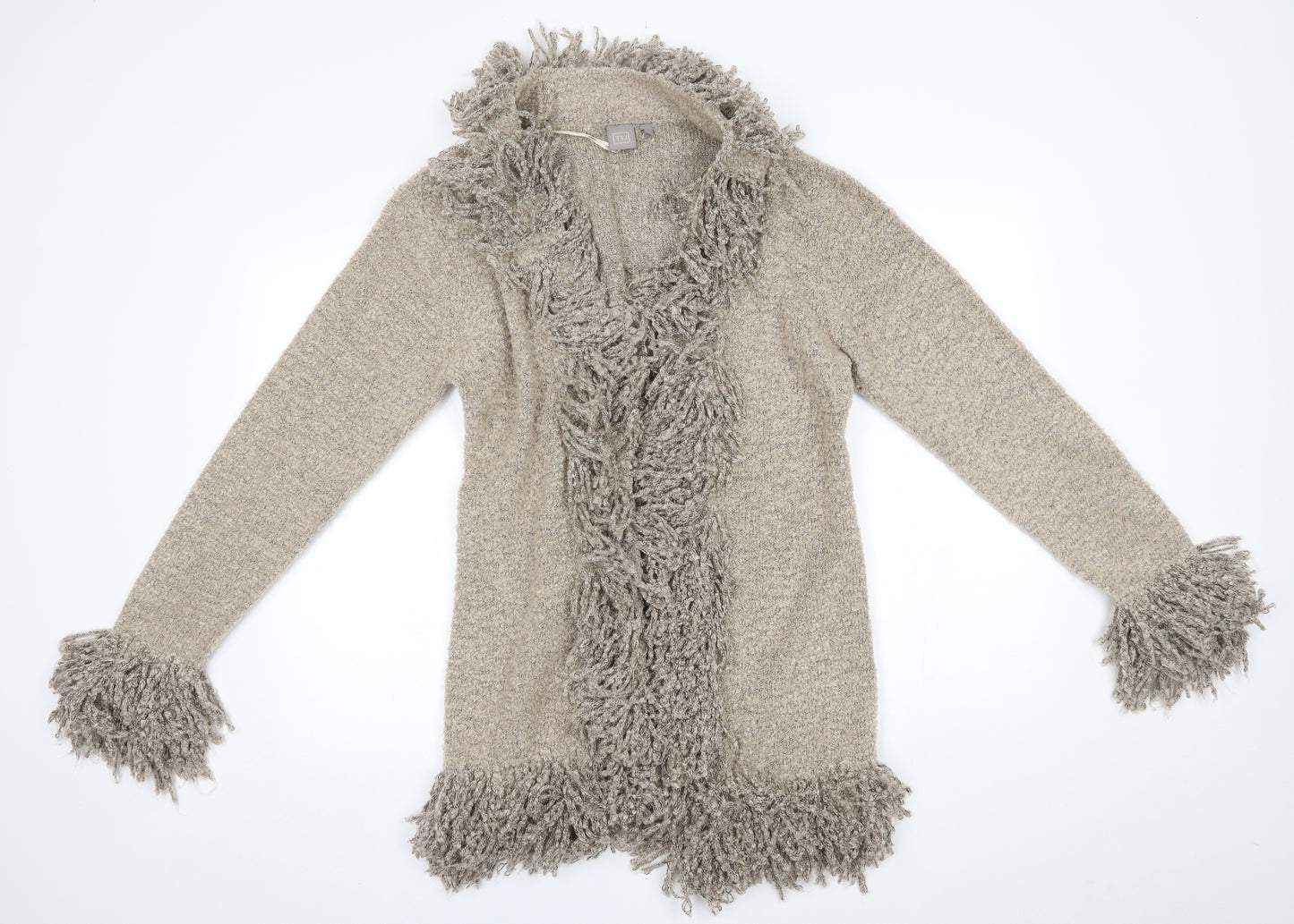 TU Womens Beige   Cardigan Jumper Size 14