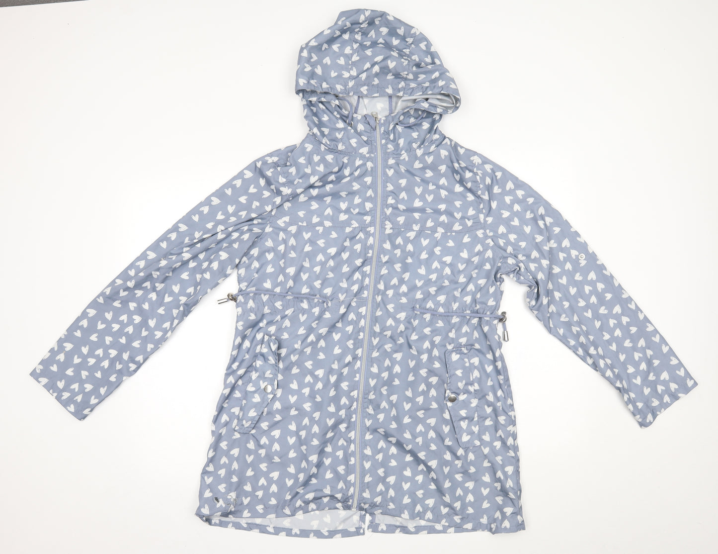 Primark Womens Blue   Parka Coat Size M  - parka in a pocket
