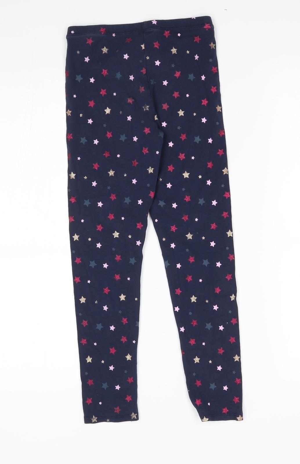 John Lewis Girls Blue    Pyjama Pants Size 9 Years  - star pattern