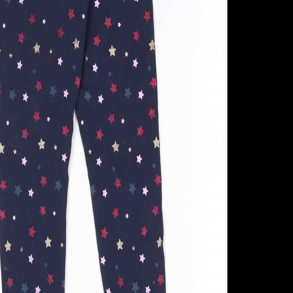 John Lewis Girls Blue    Pyjama Pants Size 9 Years  - star pattern