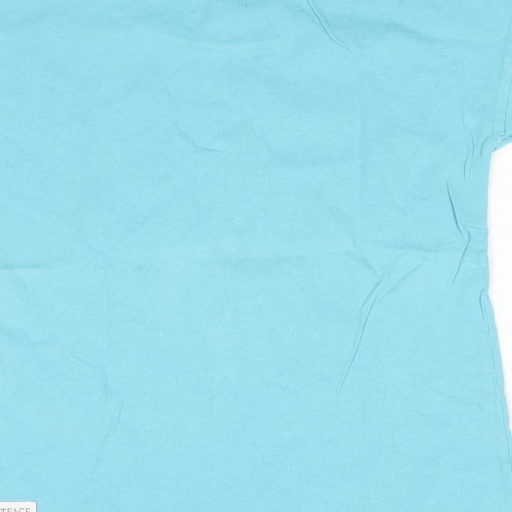 fatface Girls Blue   Basic T-Shirt Size 9-10 Years  - reversible sequins