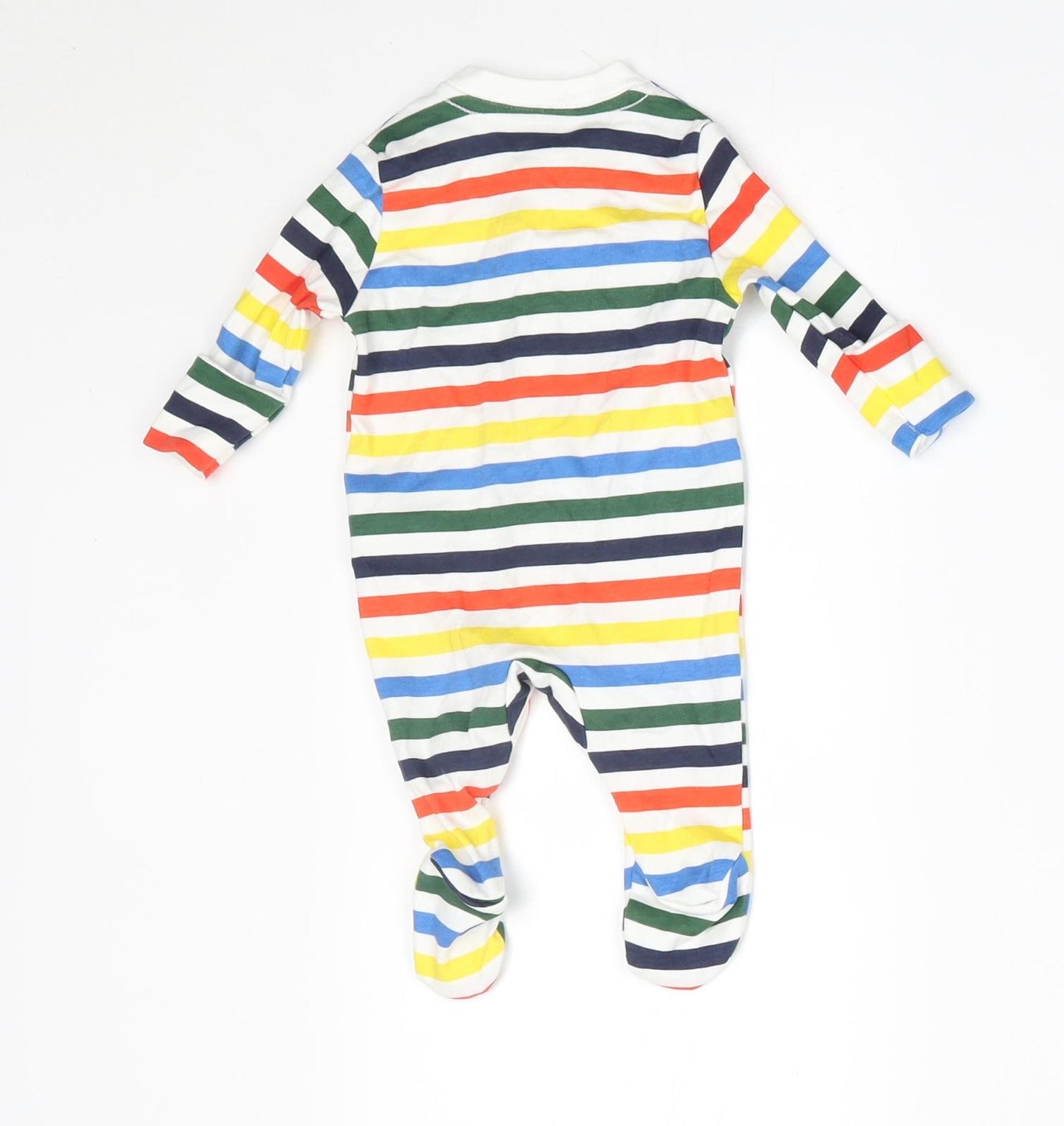 Primark Baby Multicoloured Striped  Babygrow One-Piece Size 0-3 Months