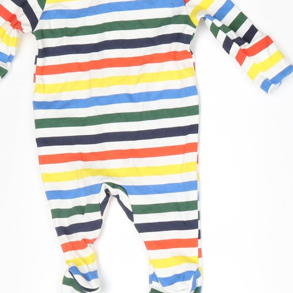 Primark Baby Multicoloured Striped  Babygrow One-Piece Size 0-3 Months