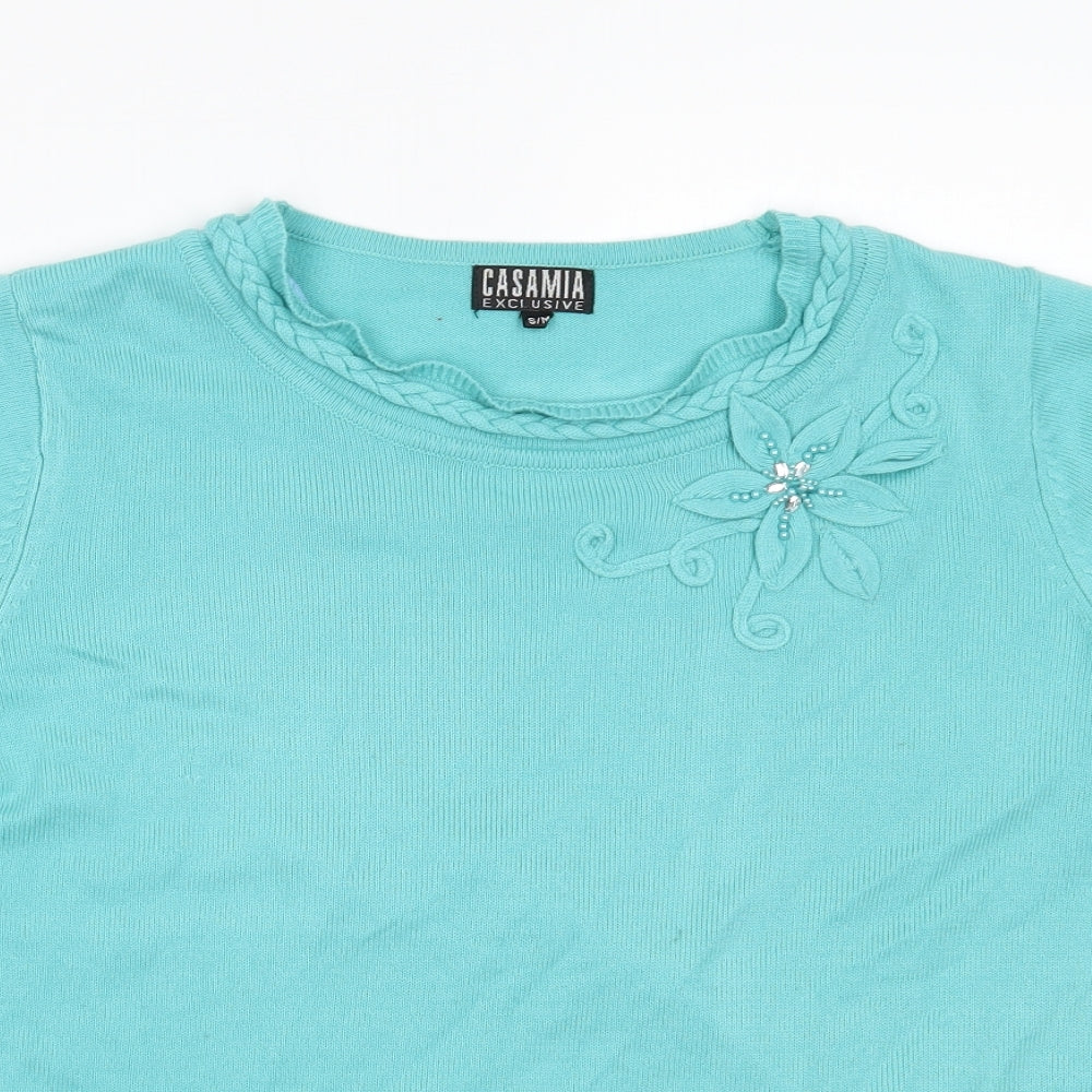 casamia Womens Blue   Basic T-Shirt Size S
