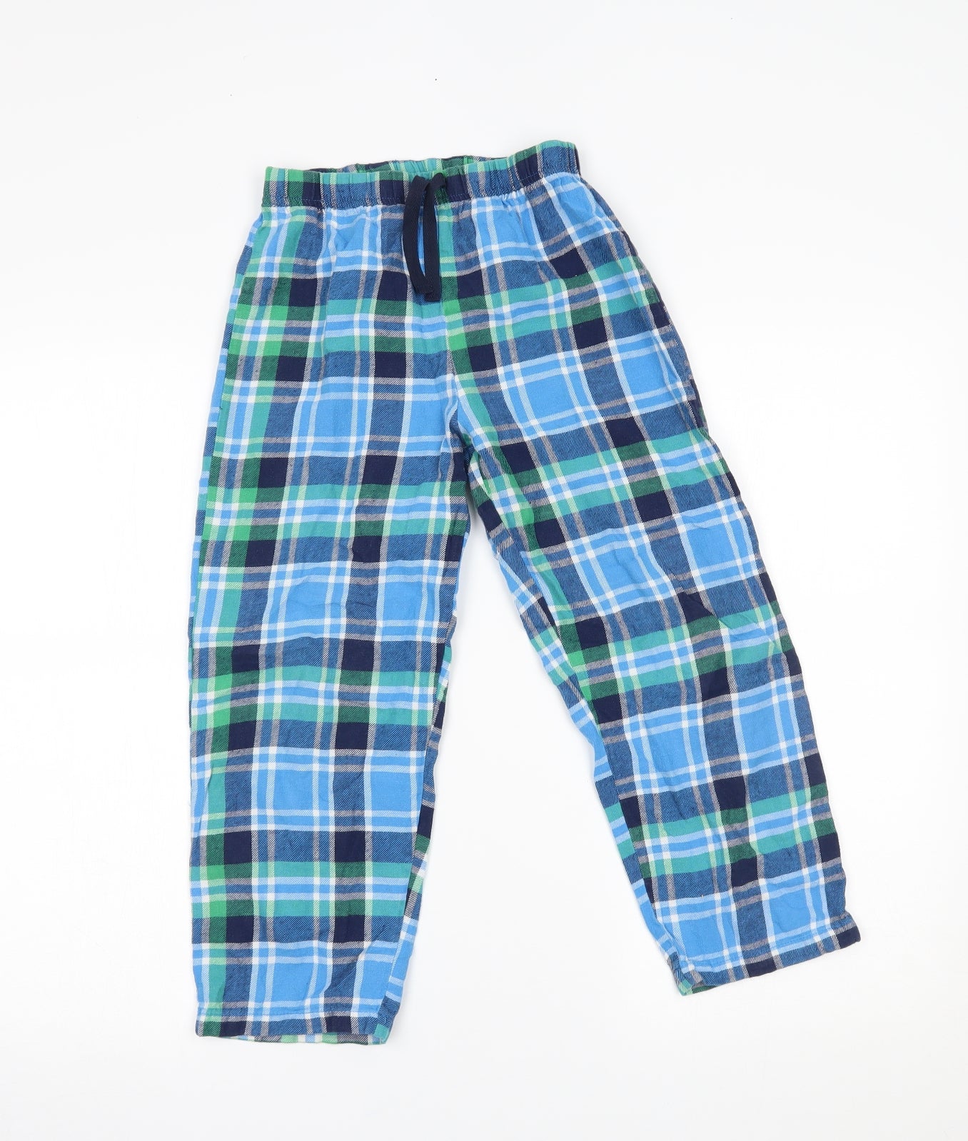 George Boys Blue Plaid   Pyjama Pants Size 8-9 Years