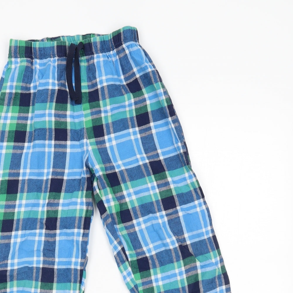 George Boys Blue Plaid   Pyjama Pants Size 8-9 Years