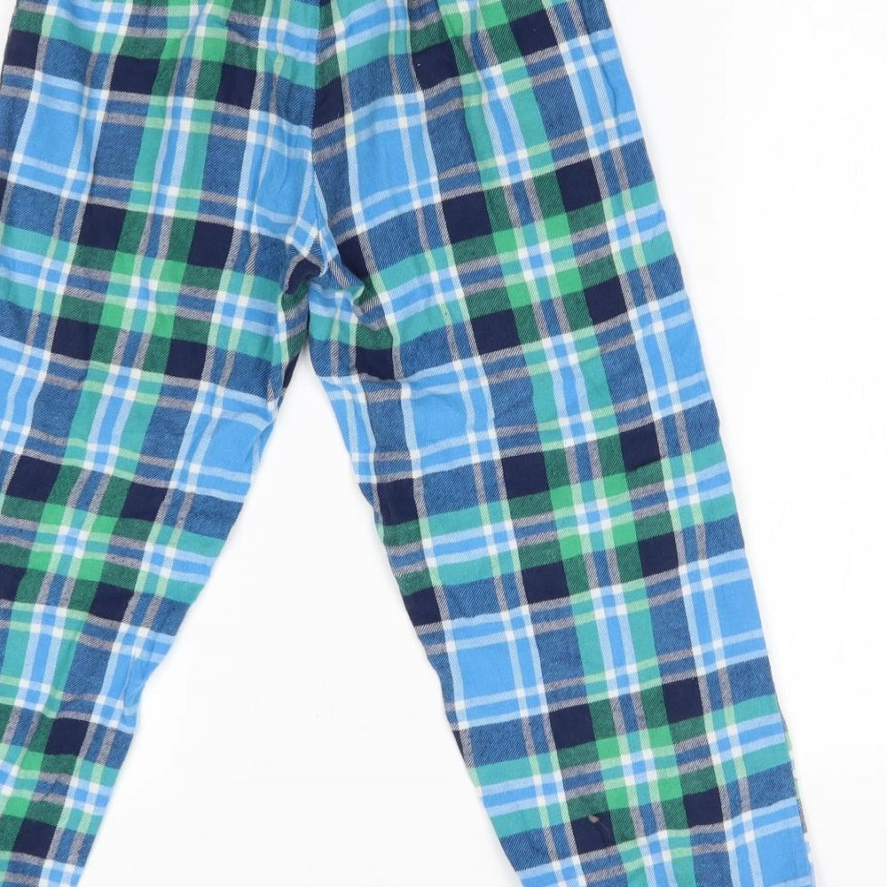 George Boys Blue Plaid   Pyjama Pants Size 8-9 Years