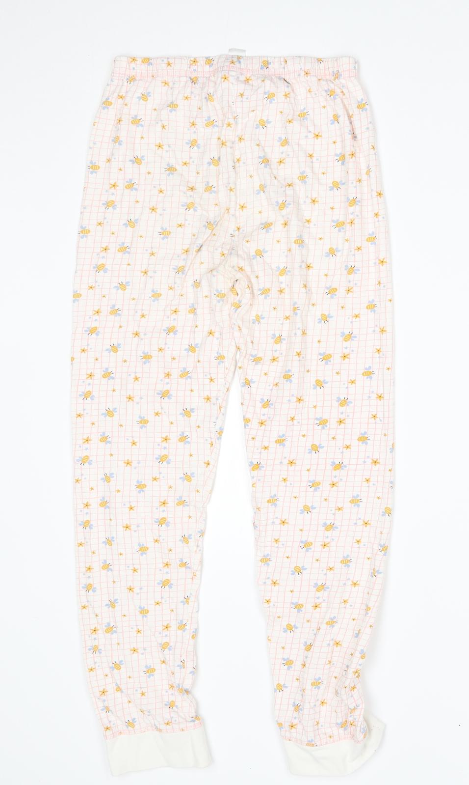 TU Girls White    Pyjama Pants Size 11-12 Years  - bees