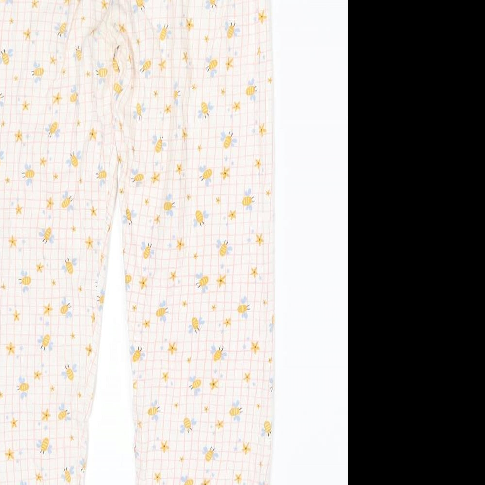 TU Girls White    Pyjama Pants Size 11-12 Years  - bees