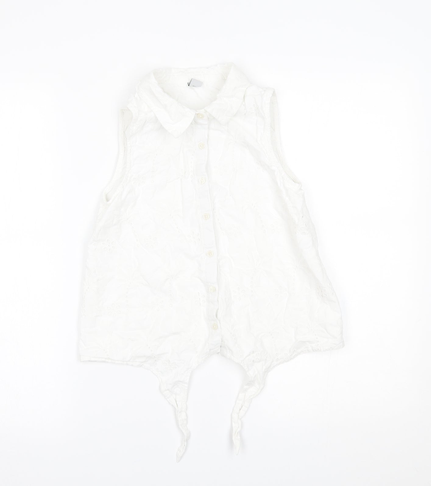 TU Womens White   Basic Button-Up Size 12