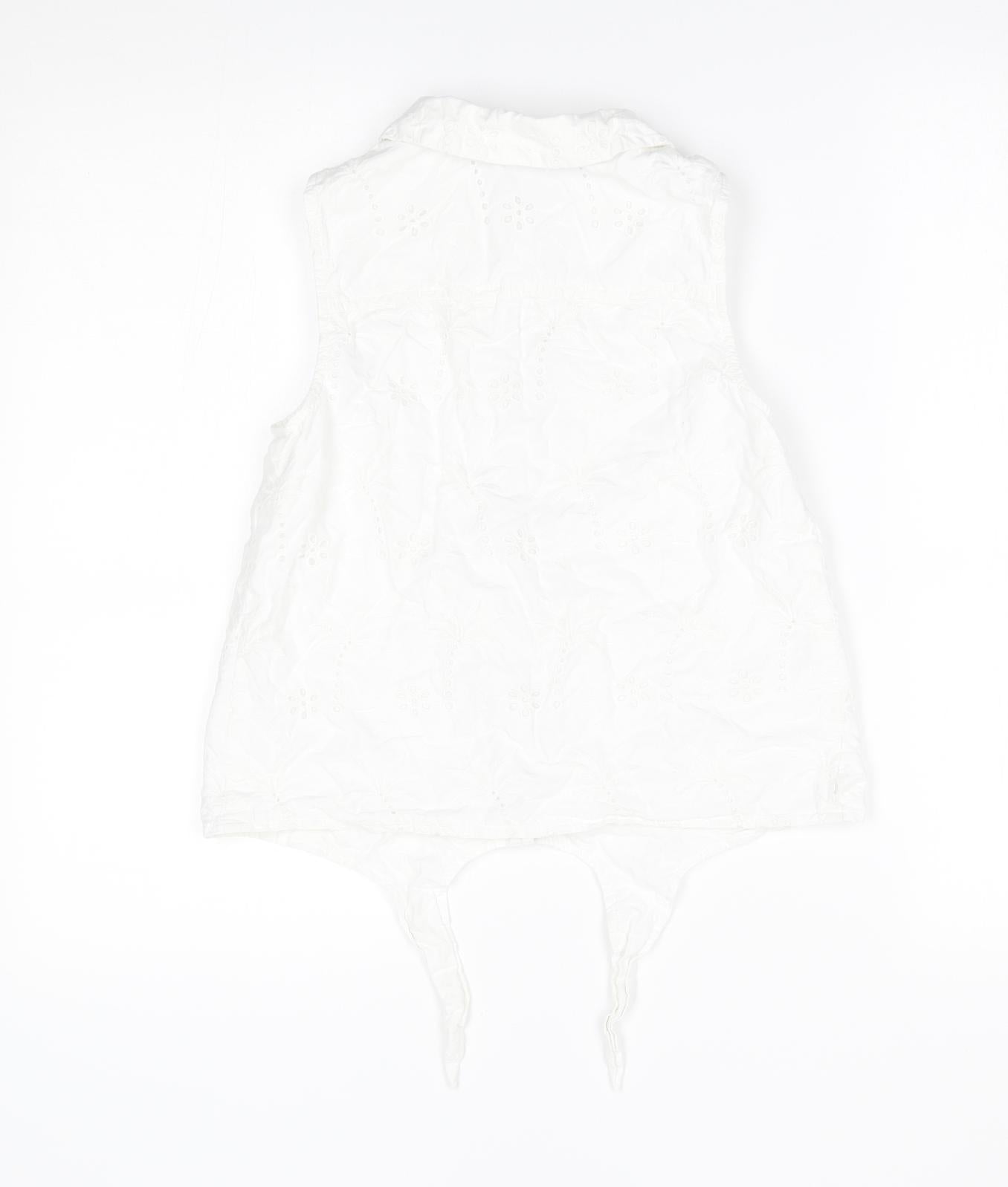 TU Womens White   Basic Button-Up Size 12